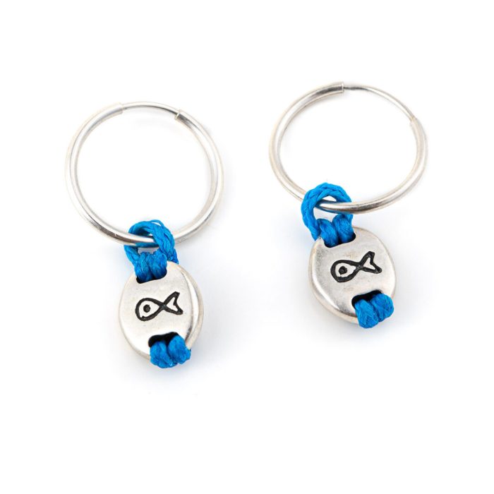 Babylonia Earrings Adaptability Royal Blue – 935 Sterling Silver - Image 1