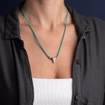 Babylonia Necklace Happy Love Aqua – 935 Sterling Silver - Image 2