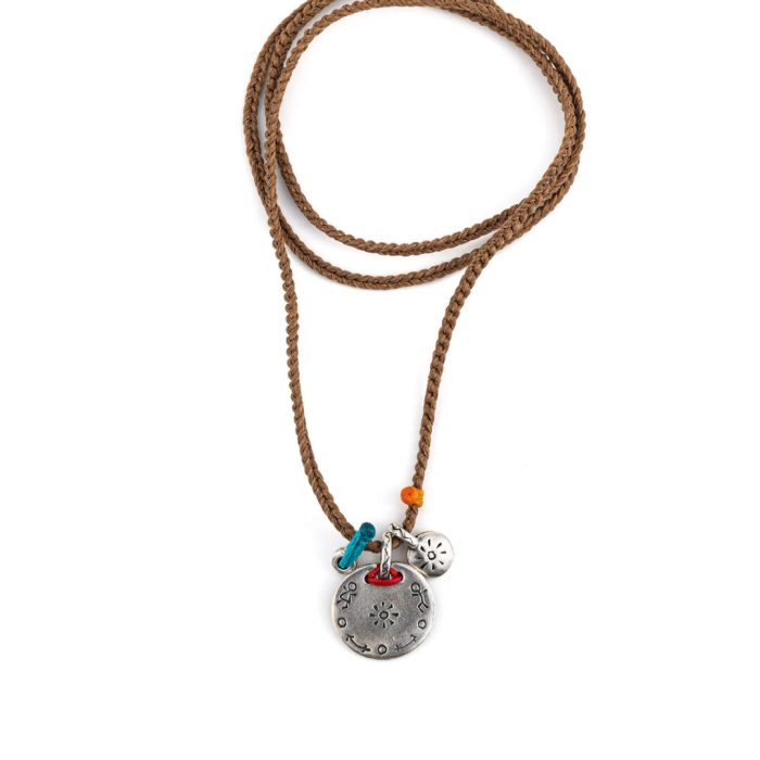 Babylonia Necklace Silver Coin Charm - Image 2
