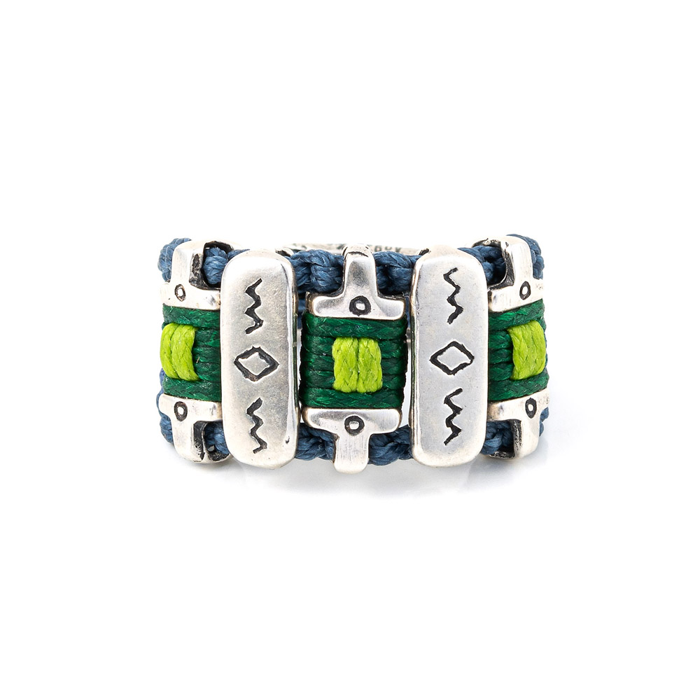 BA-R-040310250_1|babylonia_koutia Communication Ring ~ Babylonia Silver Jewellery - Image 1