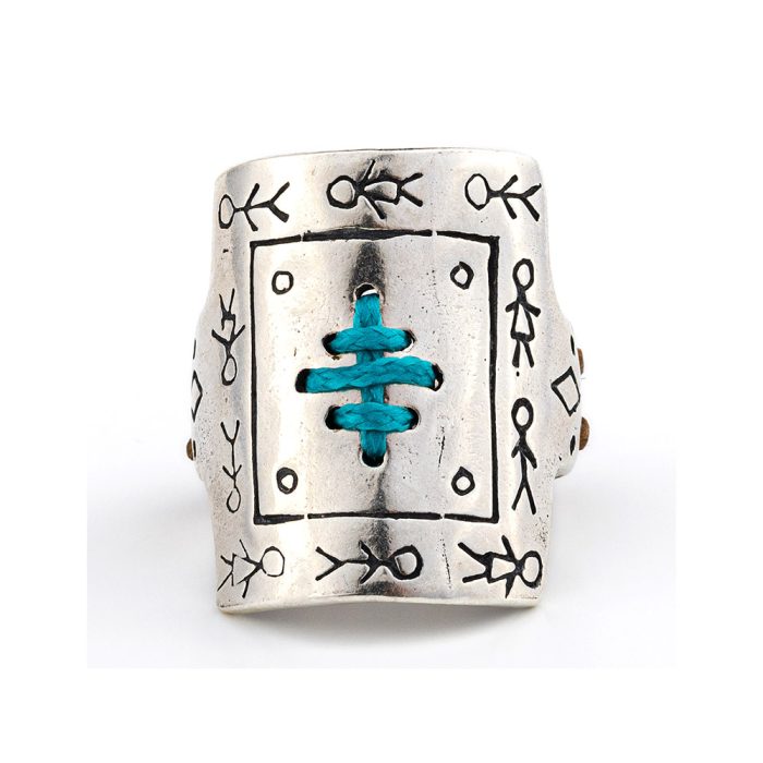 Babylonia Ring in 935⁰ Sterling Silver - Image 1