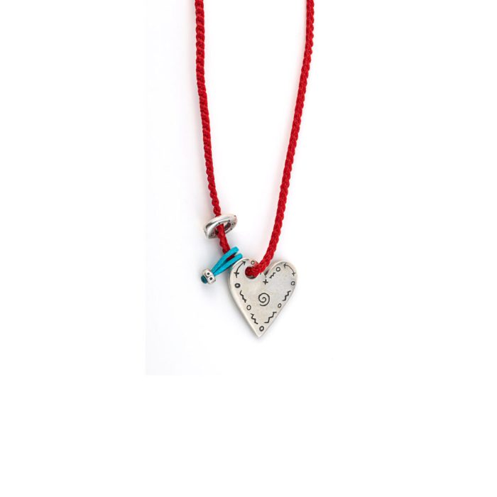 Babylonia Necklace It's Only Love Red – 935 Sterling Silver - Image 1