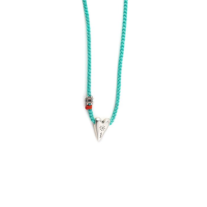 Babylonia Necklace Happy Love Aqua – 935 Sterling Silver - Image 1