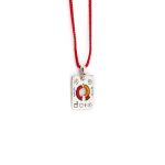 Babylonia Necklace Symbols Red – 935 Sterling Silver