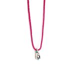 Babylonia Necklace Love Charm Fuchsia – 935 Sterling Silver - Image 2