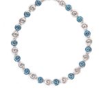 Spiral Necklace - Blue Opal 925 Sterling Silver - Image 3
