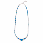 Blue Opal Necklace - Sterling Silver - Image 3