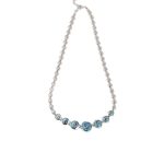 Spiral Blue Opal Necklace