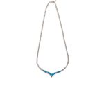 Meander - Blue opal silver necklace - Image 6