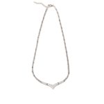 Meander - Blue opal silver necklace - Image 7