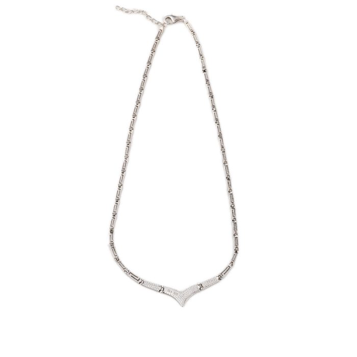 Meander - Blue opal silver necklace - Image 7