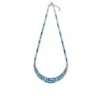 Blue Opal Meander round necklace - Image 7