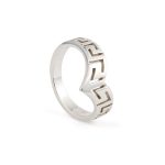 Sterling Silver Greek Key Ring - Image 3