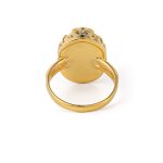 Ruby Oval Statement Ring - 925 Sterling Silver and Gold Plated - Image 3