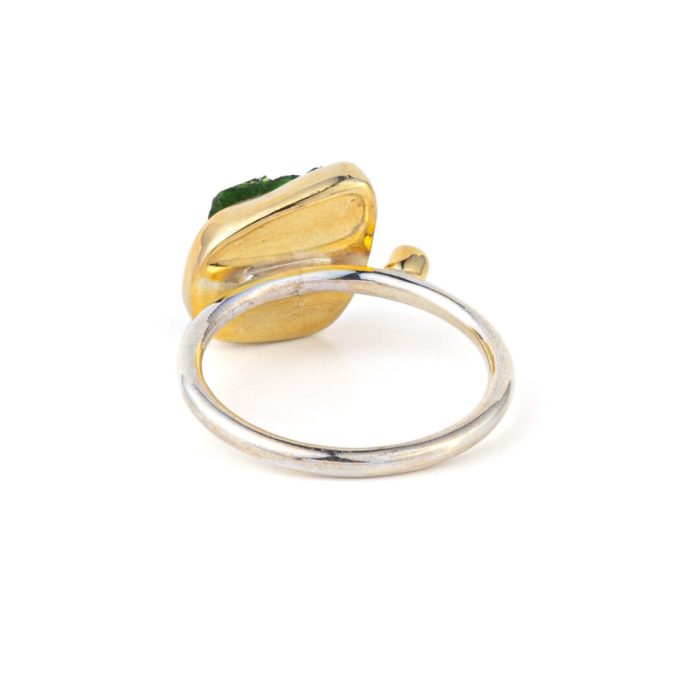 925 Sterling Silver Ring with Diopside and Zircon - Image 3