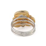 Multi Stone Ring - Aqua Marine Pearl Peridot - Image 3