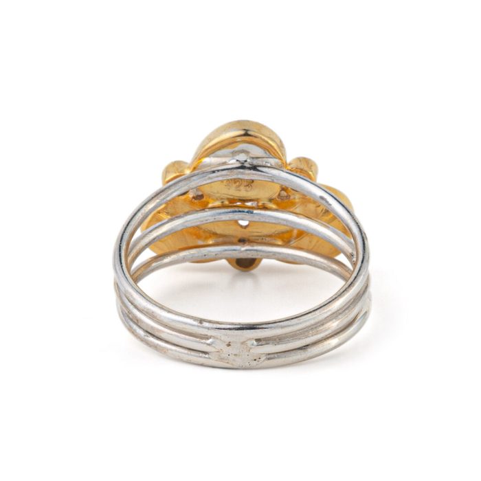 Multi Stone Ring -  Aqua Marine Garnet Peridot - Image 3
