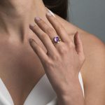 Amethyst Ring in 925 Silver & Gold Plating - Image 2