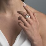 Aquamarine & Amethyst Ring in 925 Sterling Silver with Gold Plating - Image 2