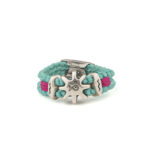 Babylonia Ring Adapt in Moving Gear – 935 Sterling Silver