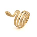 14K Gold Snake Ring - Image 3