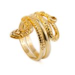 14K Gold Snake Ring - Image 4