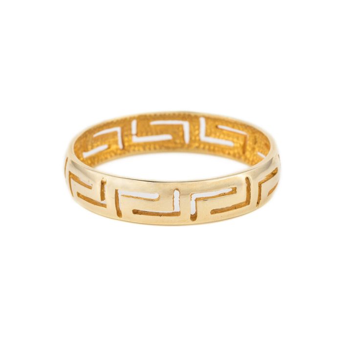 14K Yellow Gold Meandros Ring - Image 1