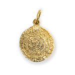 Phaistos Disc Pendant 14k Gold