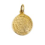 Phaistos Disc Pendant Gold 14K - Image 4