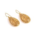 Kallisto teardrop Earrings in Gold plated silver 925 - Image 4