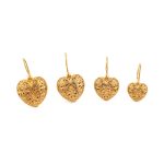 Gerochristo - Kallisto Heart Earrings in Gold Plated Silver - Image 3