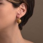 Gerochristo - Kallisto Heart Earrings in Gold Plated Silver - Image 2