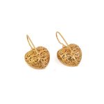 Gerochristo - Kallisto Heart Earrings in Gold Plated Silver - Image 4