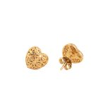 Gerochristo - Kallisto tiny heart stud earrings in Gold plated silver 925 - Image 5