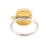 Coral Doublet Ring in Sterling Silver Gold Plated - Image 3