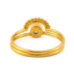 Δαχτυλίδι Blue Topaz - Ασήμι 925 Επιχρυσωμένο - Image 3