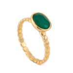 Green Chalcedony Ring - Image 2