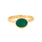 Green Chalcedony Ring