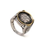 Hercules Ring - 925 Sterling Silver and 14K Gold - Image 3