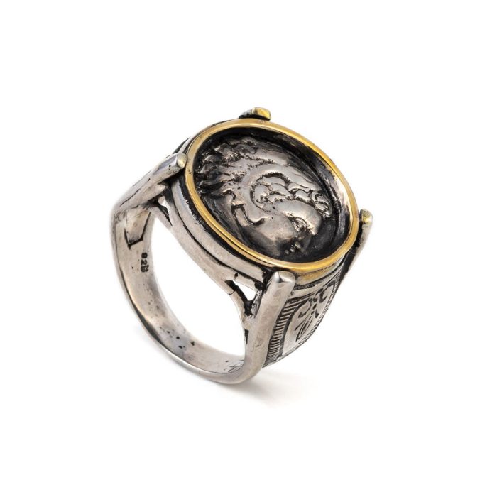 Hercules Ring - 925 Sterling Silver and 14K Gold - Image 3
