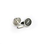 Goddess Athena Wisdom Owl Cufflinks - Sterling Silver - Image 2