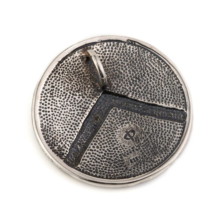 Spartan Shield Pendant - Sterling Silver & Gold Plated - Image 4