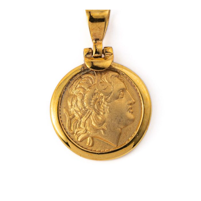 Alexander the Great Pendant - 925 Sterling Silver and Gold Plated - Image 1