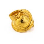 Spartan Helmet Pendant - Sterling Silver and gold plated - Image 4