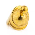 Spartan Helmet Pendant - Sterling Silver and gold plated - Image 7