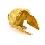 Spartan Helmet Pendant - Sterling Silver and gold plated - Image 8