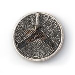 Spartan Shield Pendant - Sterling Silver & Gold Plated - Image 2