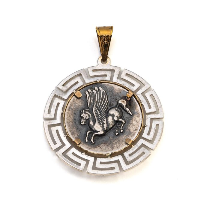 Sterling Silver Pegasus Gold Pendant - Image 3