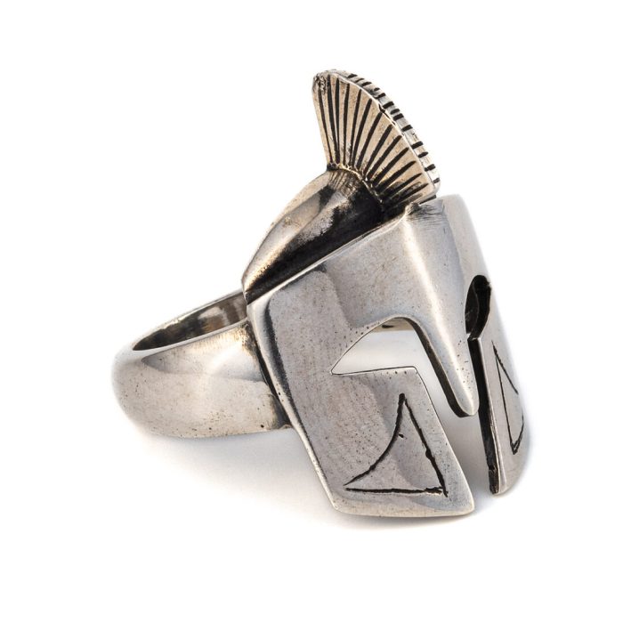 Spartan Helmet Ring - 925 Sterling Silver - Image 2