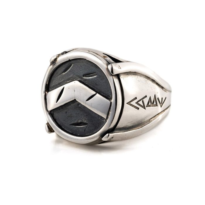 Spartan Shield Ring - 925 Sterling Silver - Image 1